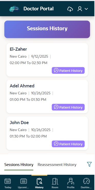 Client Portal Screen
